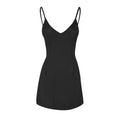 Feitong Summer Dress Women Dress V Neck Sexy Back Camisole Sleeveless Beach Type A Party Dress Robe Femme Vestidos ropa mujer