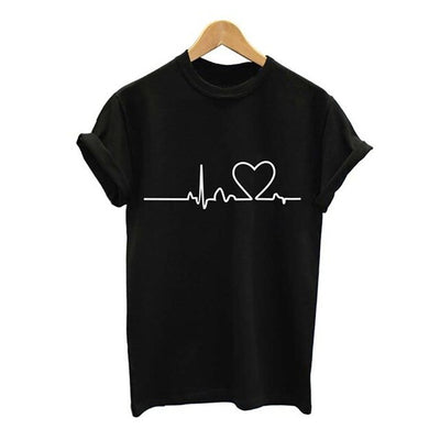 Feitong Women T Shirts Girls Plus Size Print Tees Shirt Short Sleeve T Shirt Tops Casual Slim Women Tops T-Shirts Plus Size