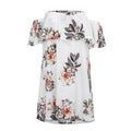 Summer Dress Women Elegant Off Shoulder Strapless Short Sleeve Printing Loose Female Dress Sexy Slim Bodycon Party Dresses