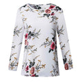 Women Casual O Neck Boho Floral Printing Long Sleeve Ladies Shirts Blouse Womens Tops and Blouses Blusas Mujer de Moda 2019