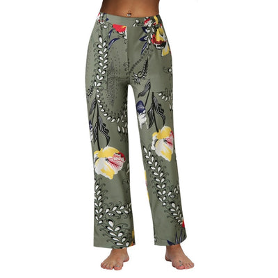 Women Casual Loose Trousers Baggy Boho Loose Printed Wide-leg Pants Cargo Pants Women Pantalon Femme Pantalones Mujer