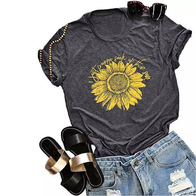 Summer Tshirt Women Fashion Casual Print O-Neck T Shirt Tops Streetwear T-shirt Tee Shirt Femme Camiseta Verano Mujer 2019