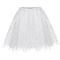 Feitong Women Skirts Paillette Elastic 3 Layered Short Skirt Adult Tutu Dancing Skirt Party Casual Skirts Femme Faldas Mujer